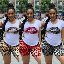 Load image into Gallery viewer, Leopard shorts set