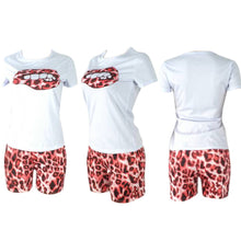 Load image into Gallery viewer, Leopard shorts set